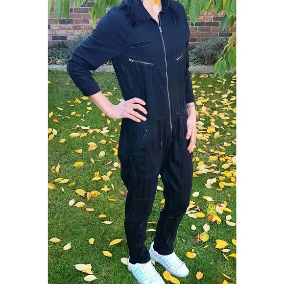 NWT H&M Denim Zip Jumpsuit size 8 - Picture 2 of 12